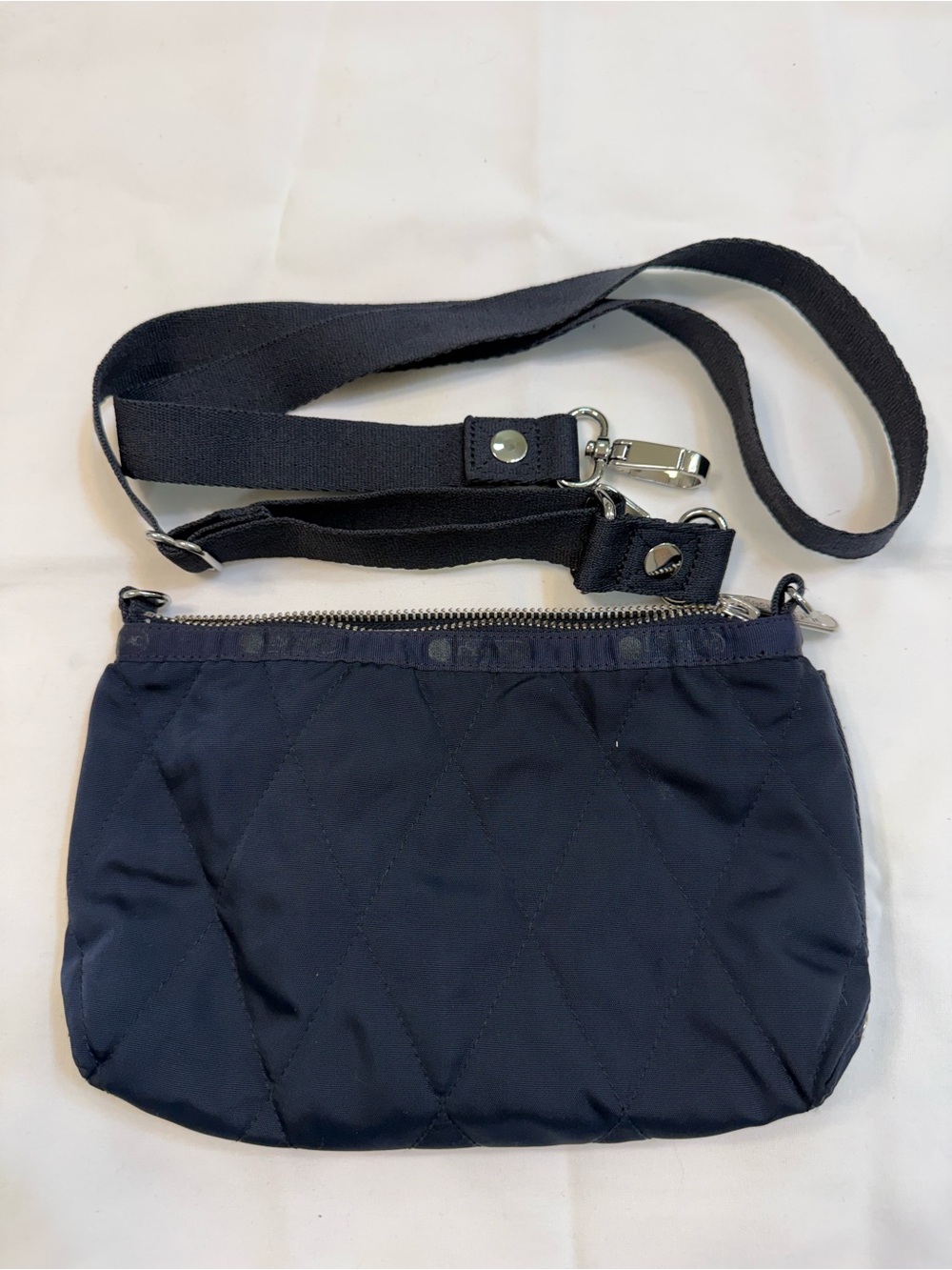 The Sak Small Navy Quilted Crossbody Bag